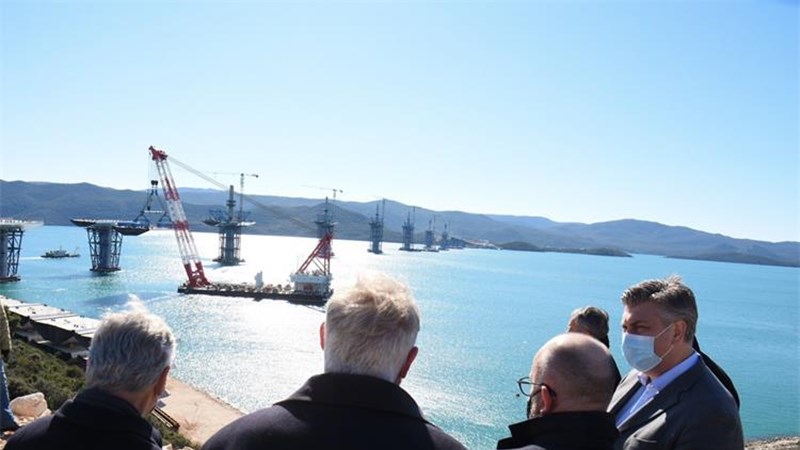 Pelješki most i pristupne ceste u prometu sredinom 2022.